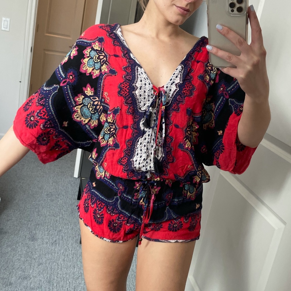 Colorful Boho Romper - Picture 4 of 16